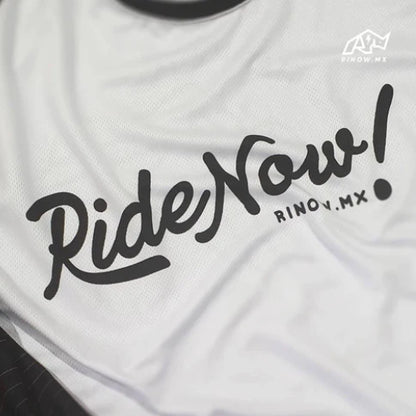 Jersey Rinow Ride Now Caballero Negro/Blanco