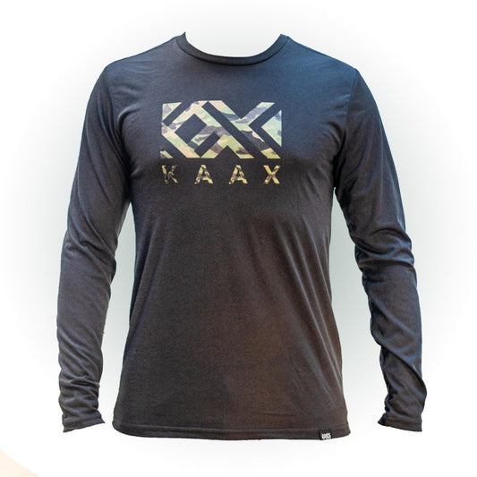 Playera ML Kaax Logo Militar Caballero Negra