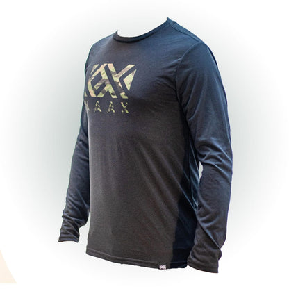 Playera ML Kaax Logo Militar Caballero Negra