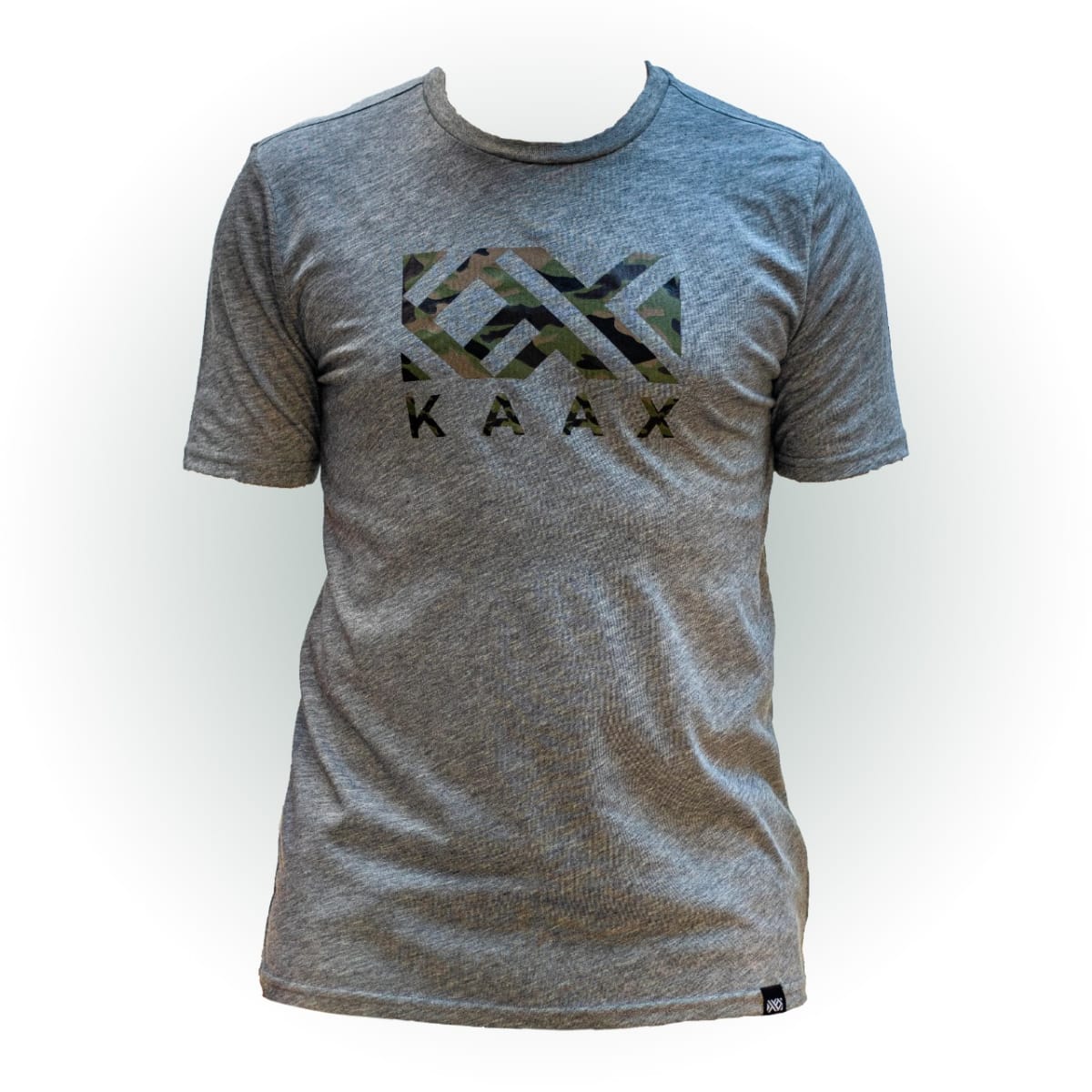 Playera Kaax Logo Militar Caballero Gris