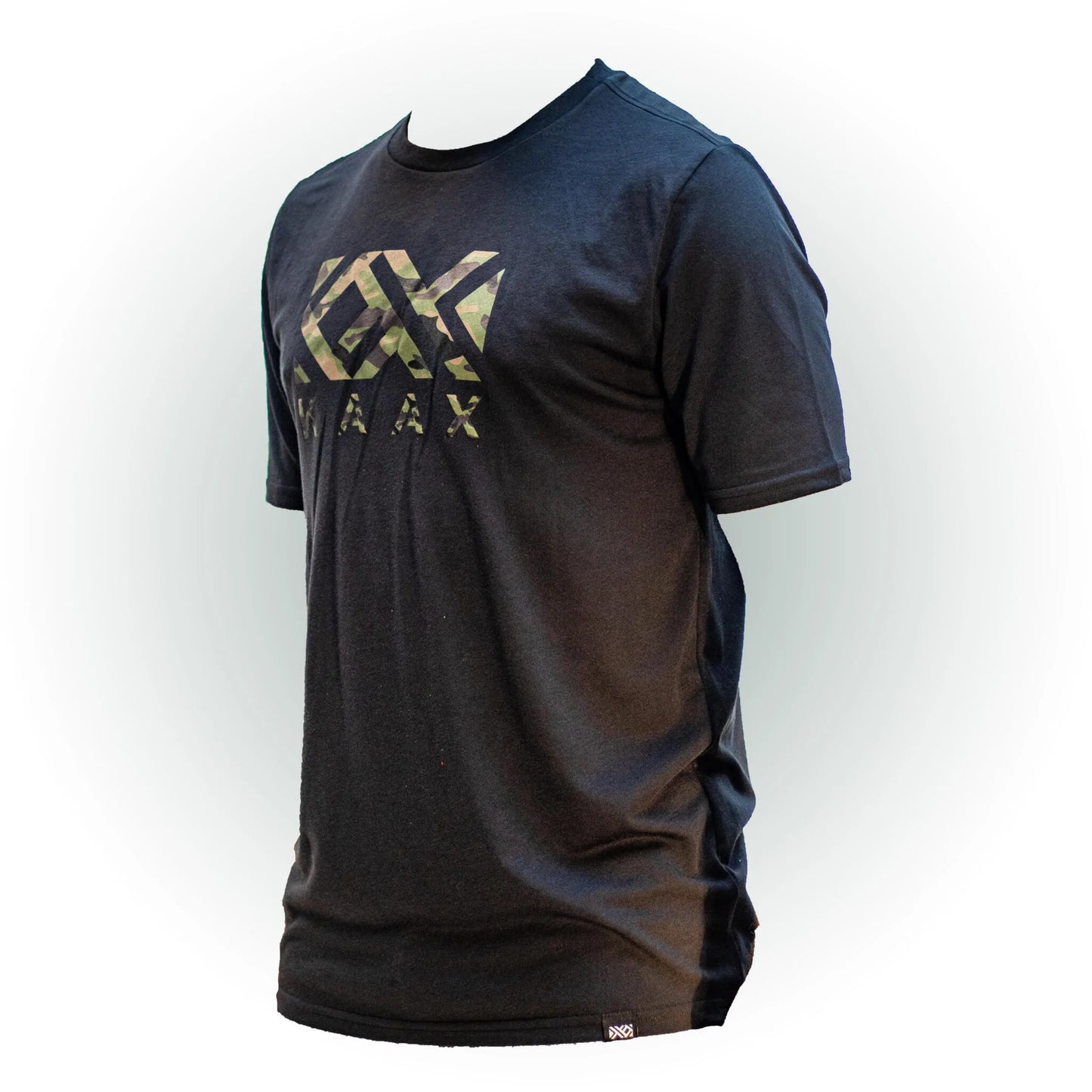 Playera Kaax Logo Militar Caballero Negra