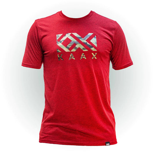 Playera Kaax Logo Militar Caballero Roja