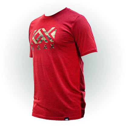 Playera Kaax Logo Militar Caballero Roja