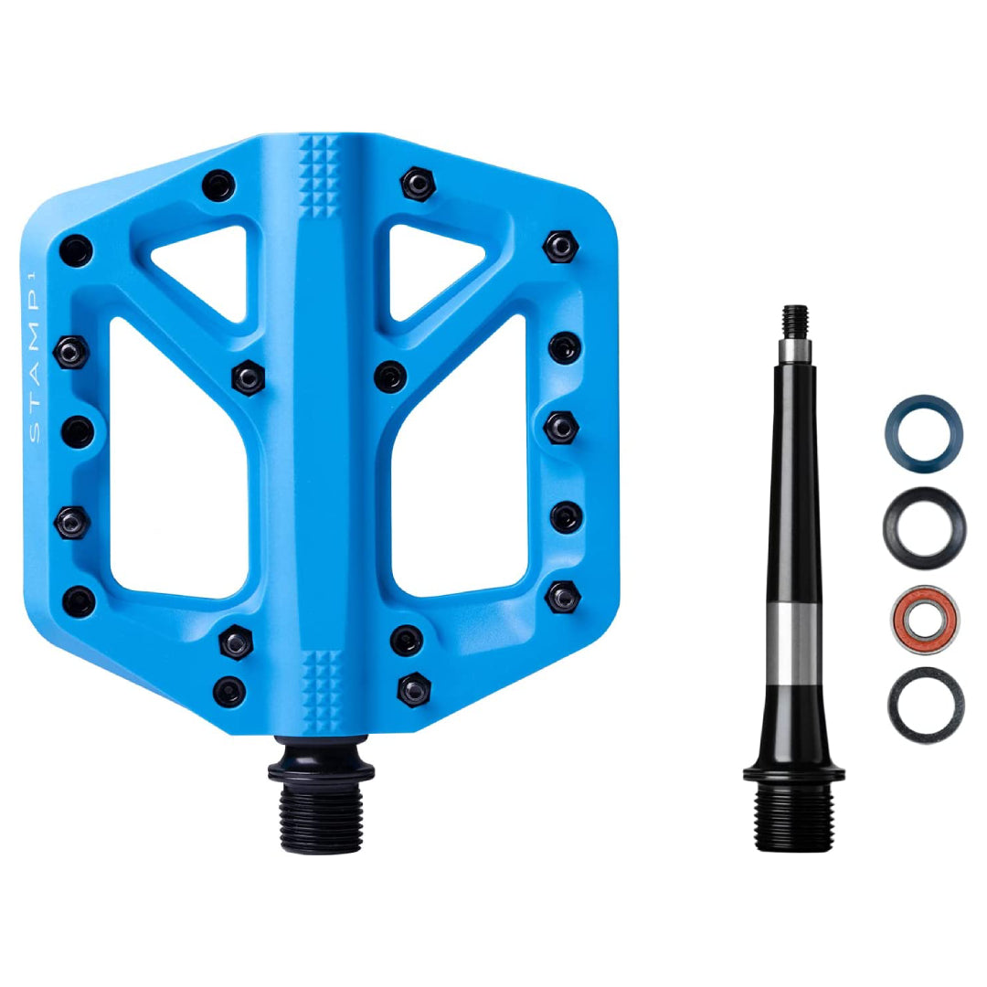 Pedales CrankBrothers Stamp 1 Grande Azul